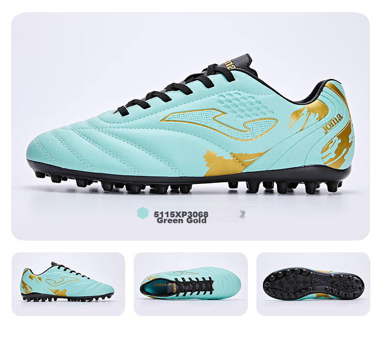JOMA Soccer Shoes for Men, Women, Adults, Teenagers And Students, Competition MG Studs Non-Slip Football Training Shoes, Light Blue, Size 44 18