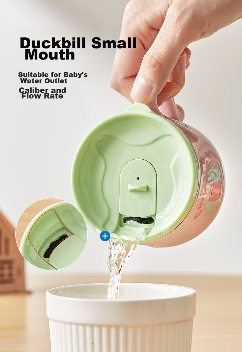 LOCK&LOCK Children's Water Cup, Home Open Cup, Baby Milk Cup, 2-Year Kindergarten Straw Cup, 3-Year Milk Cup, Multi-Purpose Cup 9