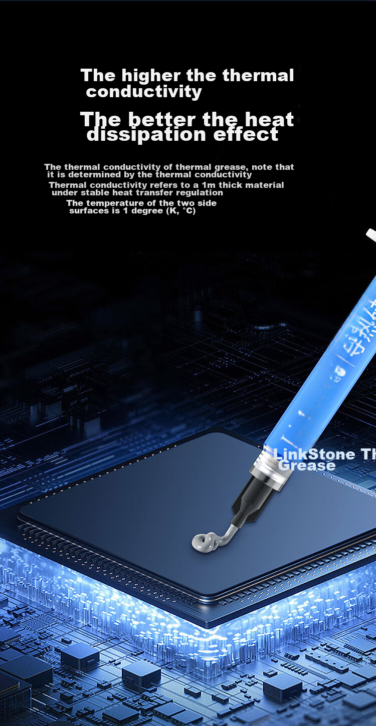 Liantuo Thermal Grease GPU CPU Heat Dissipation Silicone Thermal Paste (Thermal Grease / CPU Heat Sink Paste / 2g / Thermal Conductivity 15.6 / Laptop Thermal Paste) 4