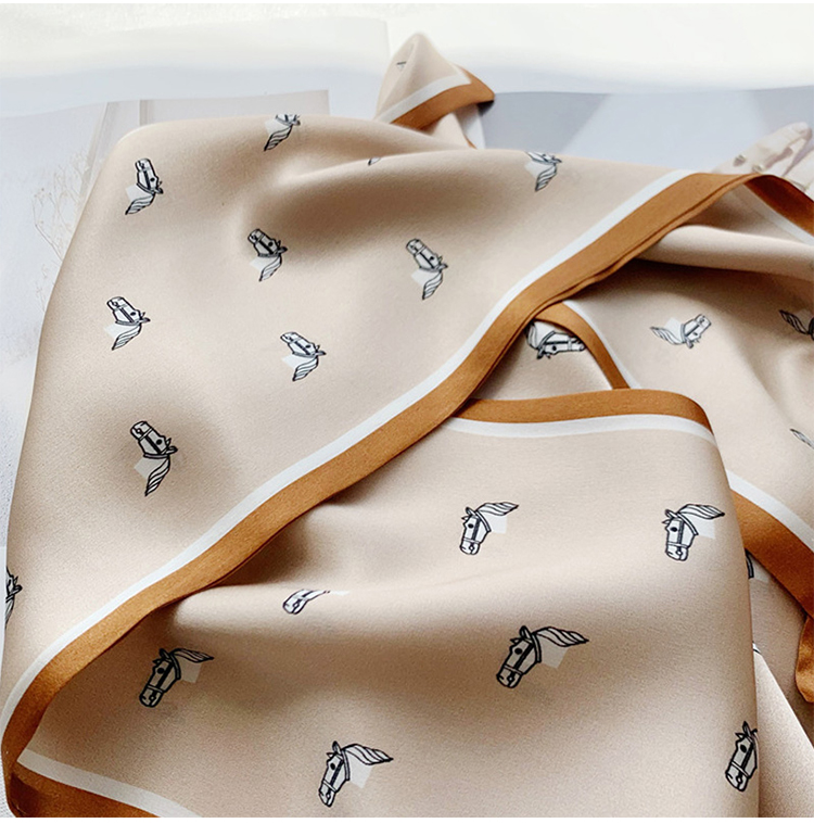 GLO-STORY Silk Scarf for Women, Mulberry Silk Versatile Double-Layer Fine Silk Narrow Small Scarf Long Flowing Ribbon Qixi Gift Box Set 16