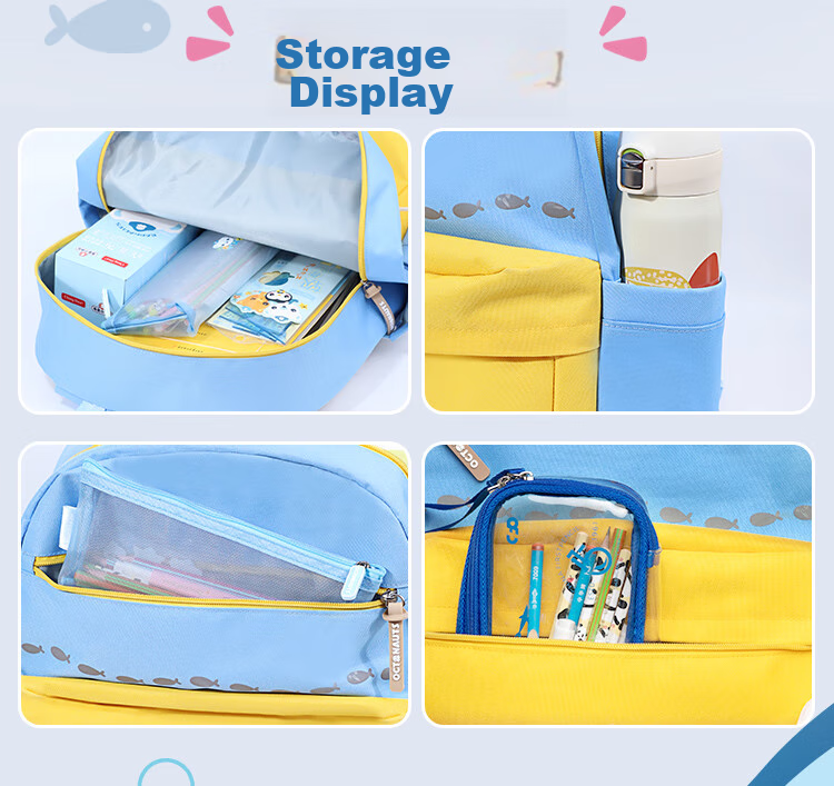 Zhonghua Xhai Dibuxiaozongdu Large Capacity Backpack for Primary School Students, Middle School Girls, Spine Protection Children's Backpack for Grades 1 to 6, Lightweight Double Shoulder Bag TE0009B (With Free Mesh Pencil Case) 11