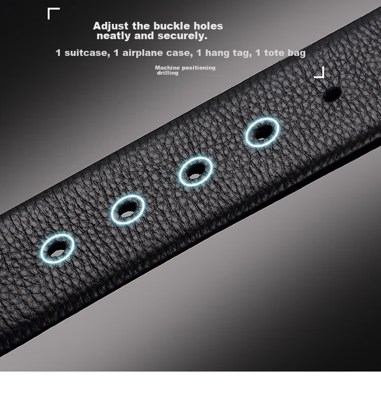 CROCODILE Men's Belt, Top-Grain Leather, Youth Fashion Soft Pin Buckle Belt, Casual Waistband 11468, Gift for Boyfriend 4