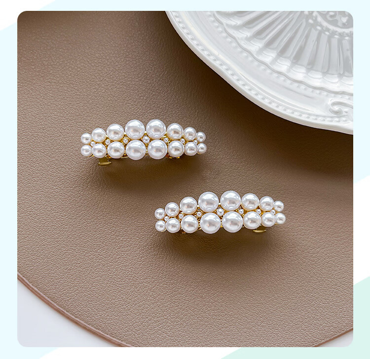 CHIMERA 2 Pieces Elegant Hair Clips, Spring Clips, Ponytail Clips, Half-Up Clips, Barrettes, Side Hair Accessories, Birthday Gift for Wome 15