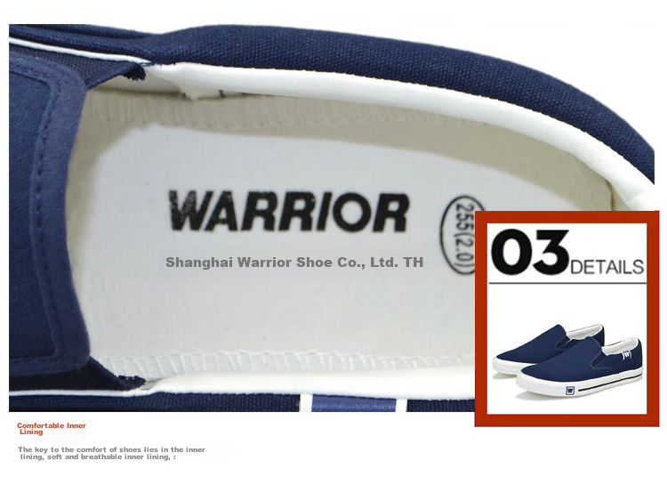Warrior Men's Canvas Shoes, Low-Top Versatile Casual Shoes, Simple Slip-On Outdoor Sneakers, WXY-903, Black, Size 41 20