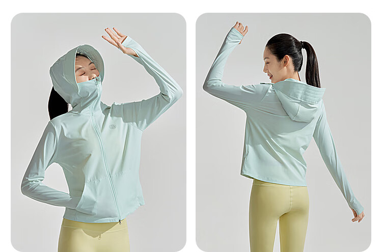 BOSIDENG Summer National Standard Sun Protection Jacket for Women, Short Style, UV-Resistant, Breathable, Slim-Fit, Lightweight Coat, UPF100 30