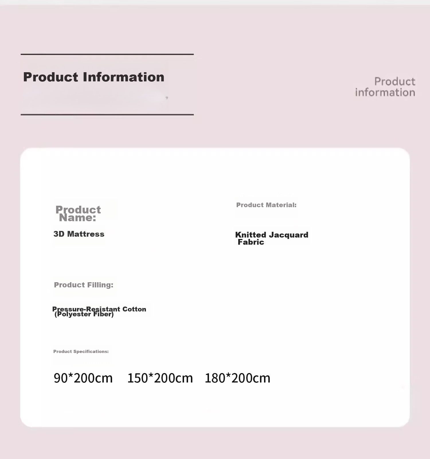 Wuyinliangpin Bed Mattress Cover, 150*200cm Foldable Mattress Pad for Home Use 17