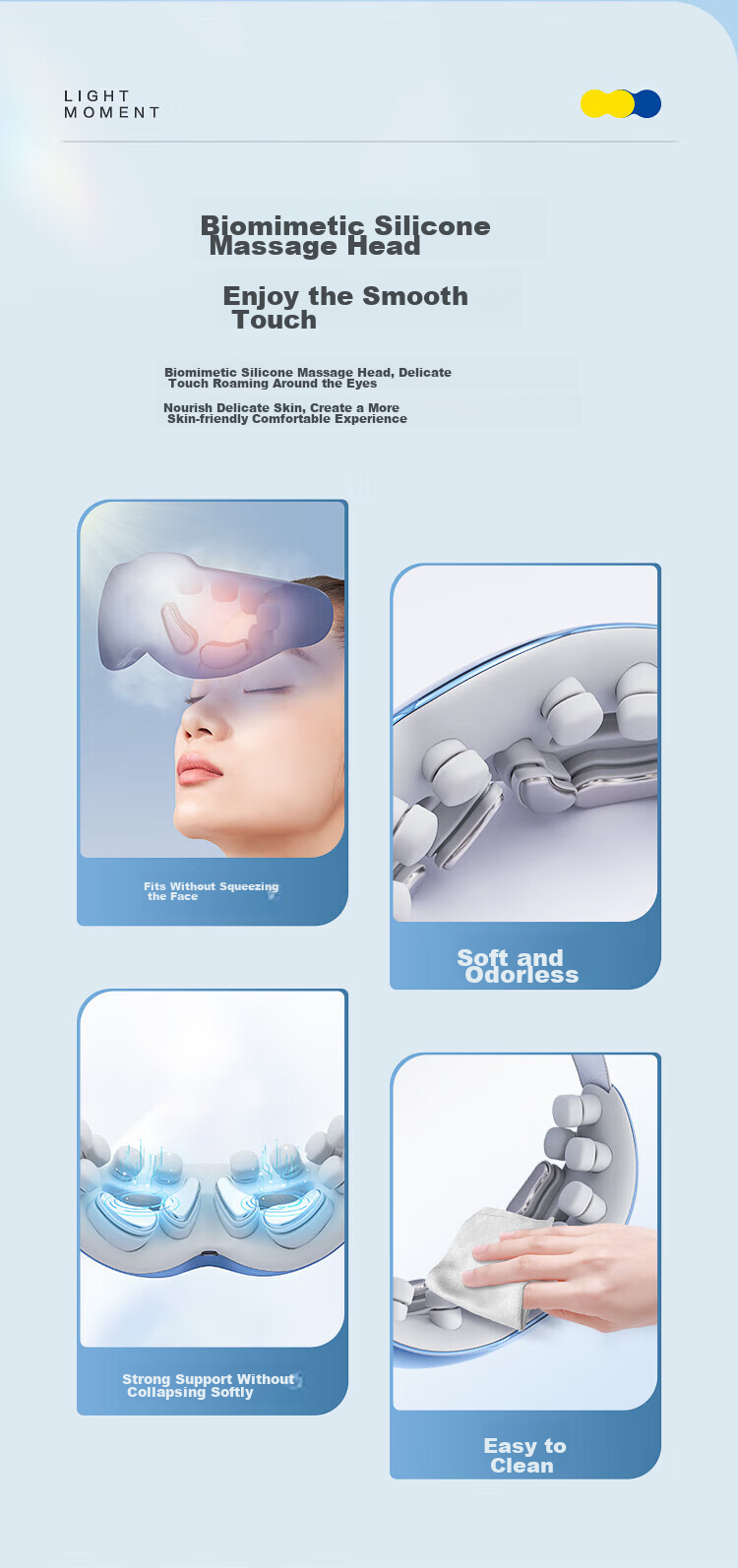 OGAWA Eye Massager with Heat Therapy, Visualized Eye Fatigue Relief Device, Practical Birthday And Holiday Gift for Parents, Elders, Boyfriends, Girlfriends, 2526 Star Gray 8