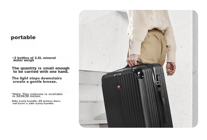 CROSSGEAR Cross Medal Luggage, 26-Inch Business Trip Suitcase, Large Capacity Check-In Trolley Case for Men And Women, Password Lock Suitcase 9