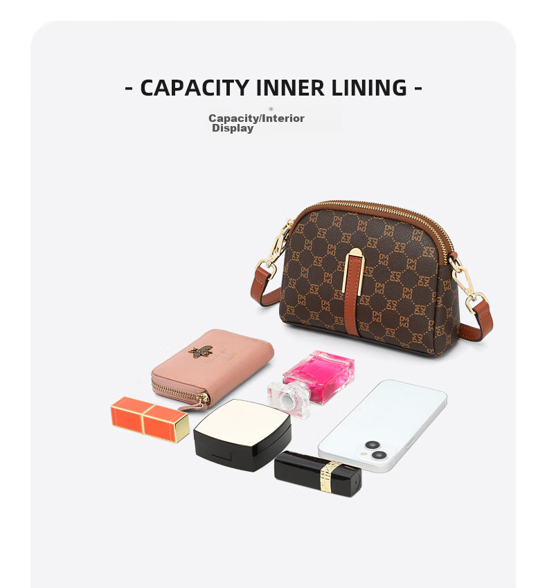 Aiqinghai Handbag, Women's Bag, Phone Pouch, Shoulder Crossbody Bag, Light Luxury Brand, Casual Birthday Mother's Day Gift, Practical Present for Mom 10