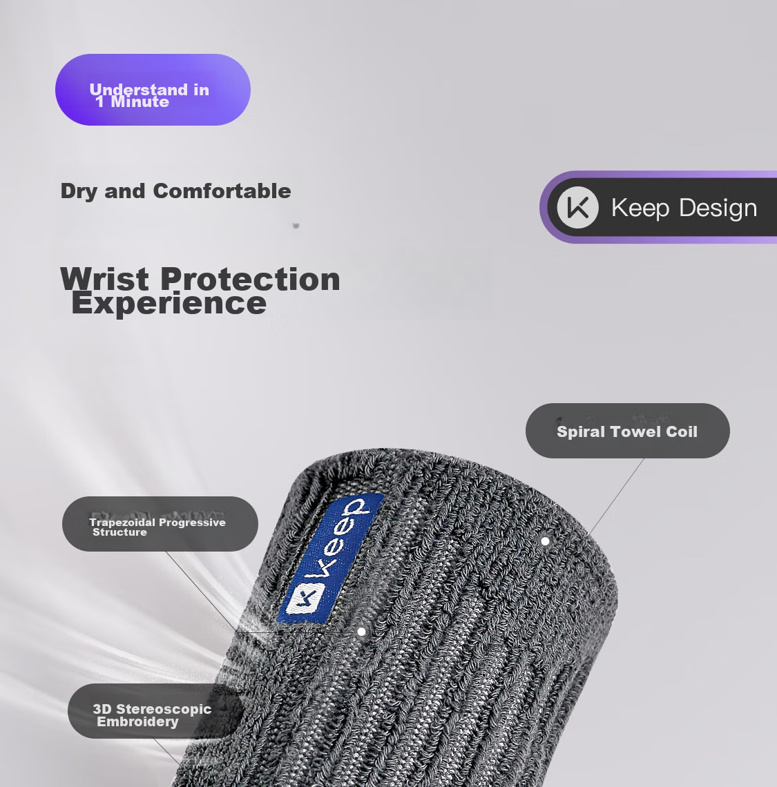 Keep Thin Wrist Support Brace for Men and Women, Skin Color, Pair - Sports Fitness Tennis and Badminton Wrist Sleeve 8