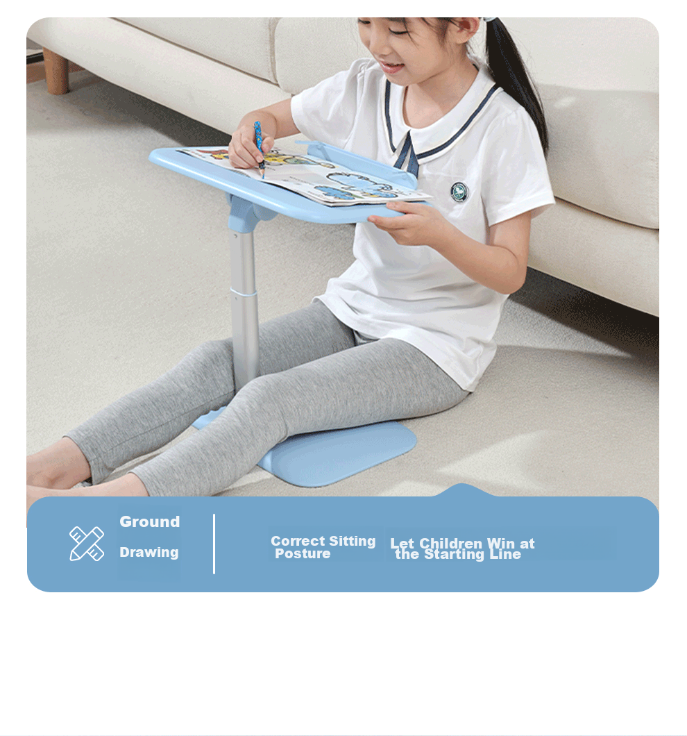 Saijing M2 Bed Reading Table, Book Holder, Baby Drawing And Writing Desk, Movable And Height-Adjustable Small Table for Reading Picture Books 5
