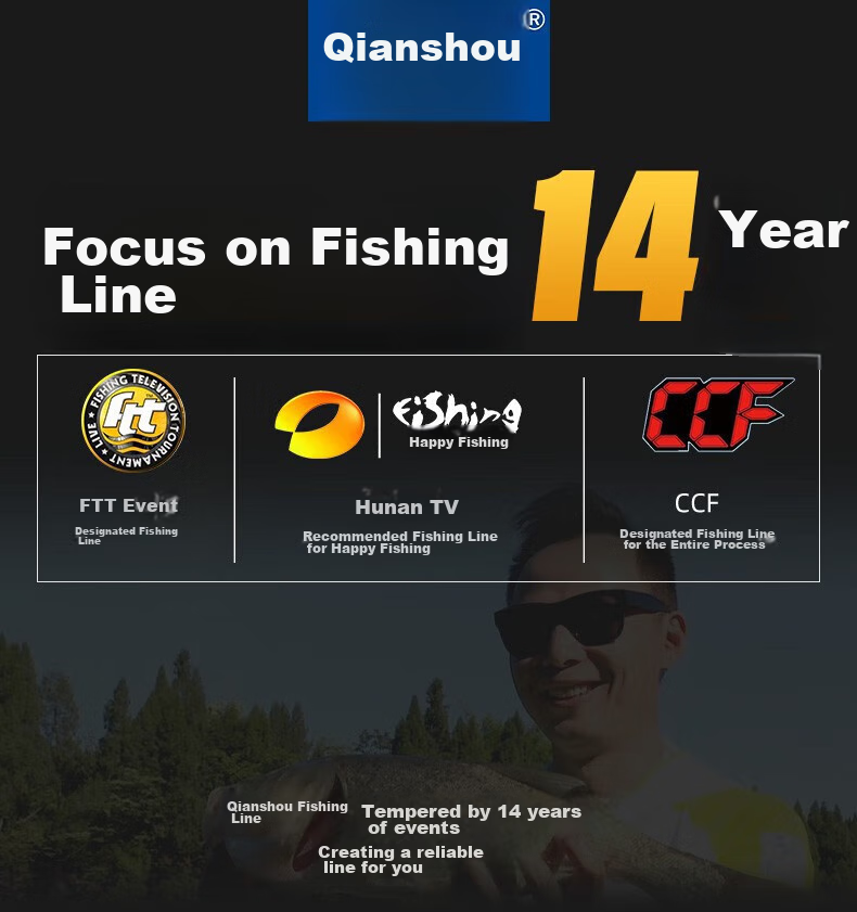 Qianshou Fishing Line, No Curling, High Tensile Strength, Ultra-Soft, Size 1.2, 50 Meters Leader Line 2