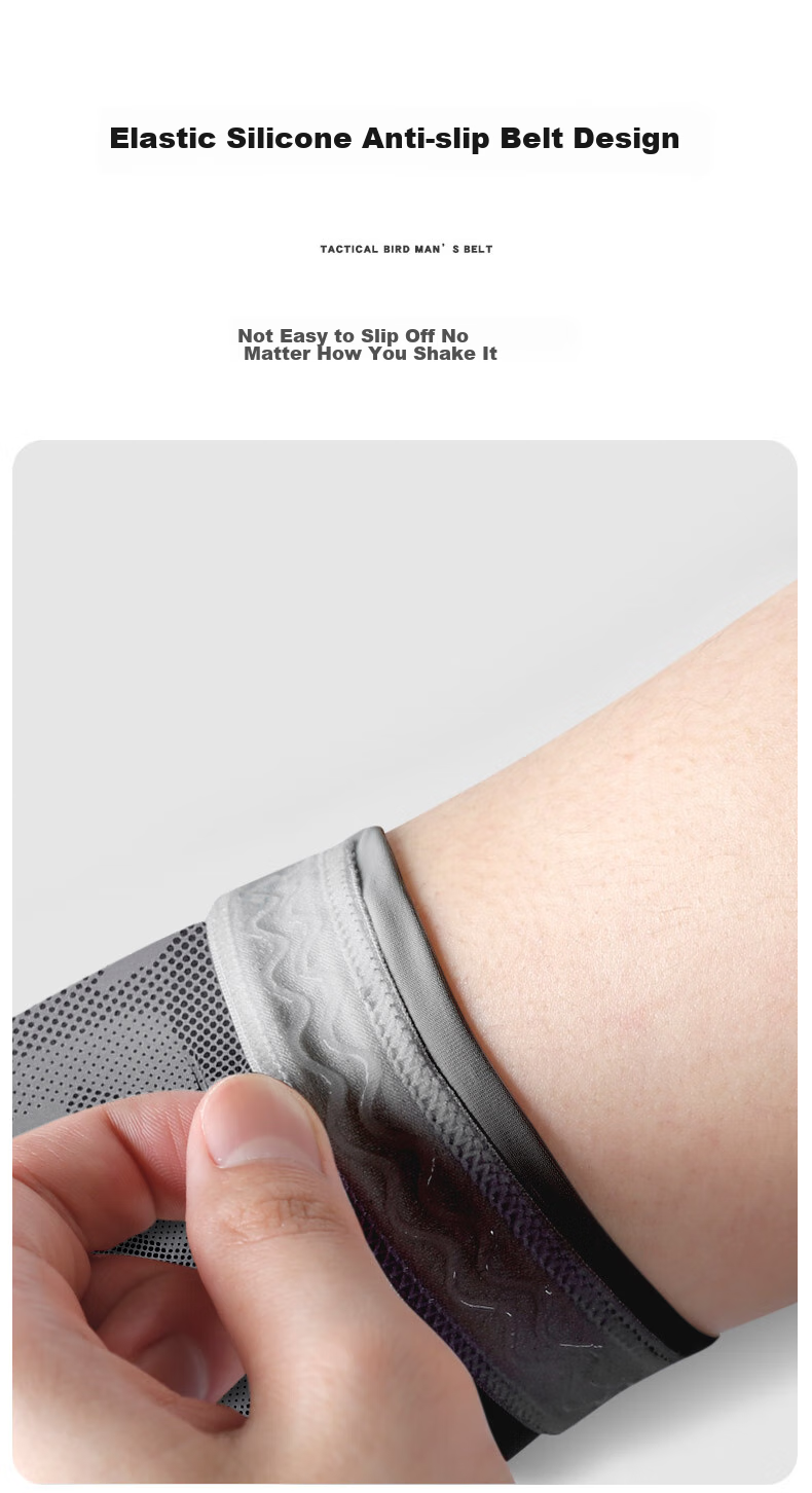 Zhanshuniao Wide-Elbow Ice Silk Sun Protection Arm Sleeves for Men, Plus Size, UV Protection Arm Covers, Cycling Arm Guards 16