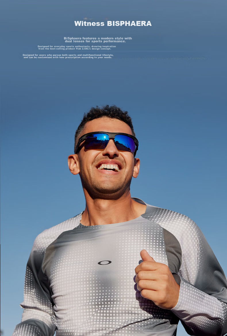 OAKLEY Outdoor Sports Sunglasses for Men And Women, BISPHAERA 0OO9400, Spectrum Smart Black-02 2