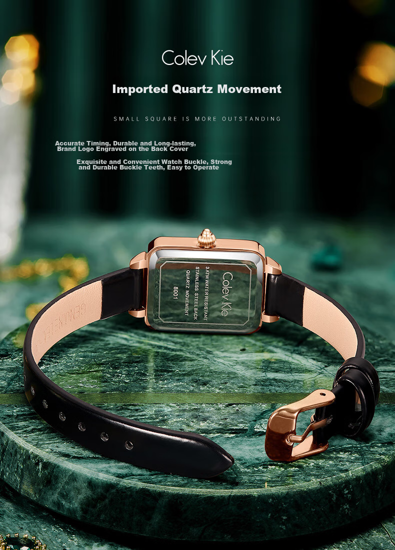 Colevkie Little Green Watch Women's Watch 2026 New Luxury Niche Brand Elegant Birthday Gift for Women 11