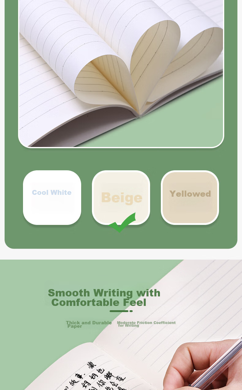 Youxueku A5 Soft Cover Lined Notebook, High-Quality Stitched Notebook for Students And Exam Preparation, Error Correction Book with Text Style, Sweet Design, 4-Pack Set, Mid-Autumn Festival Gift 7
