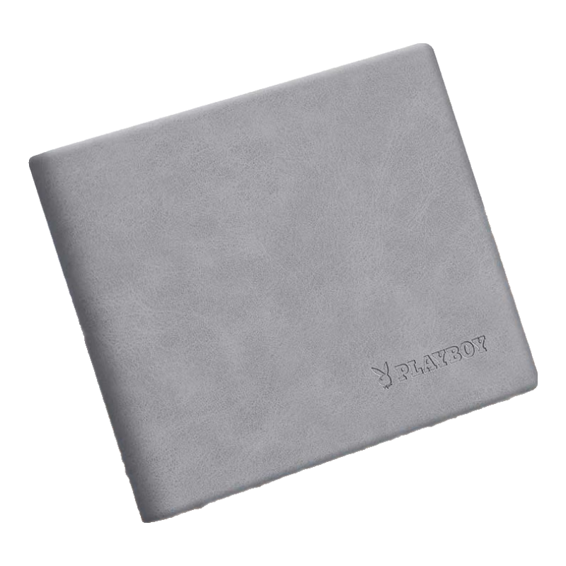 PLAYBOY Wallet, Men's Short Wallet with Card Holder And ID Slot, Middle-Aged Leather Wallet, Birthday Gift for Husband, Father, Or Boyfriend