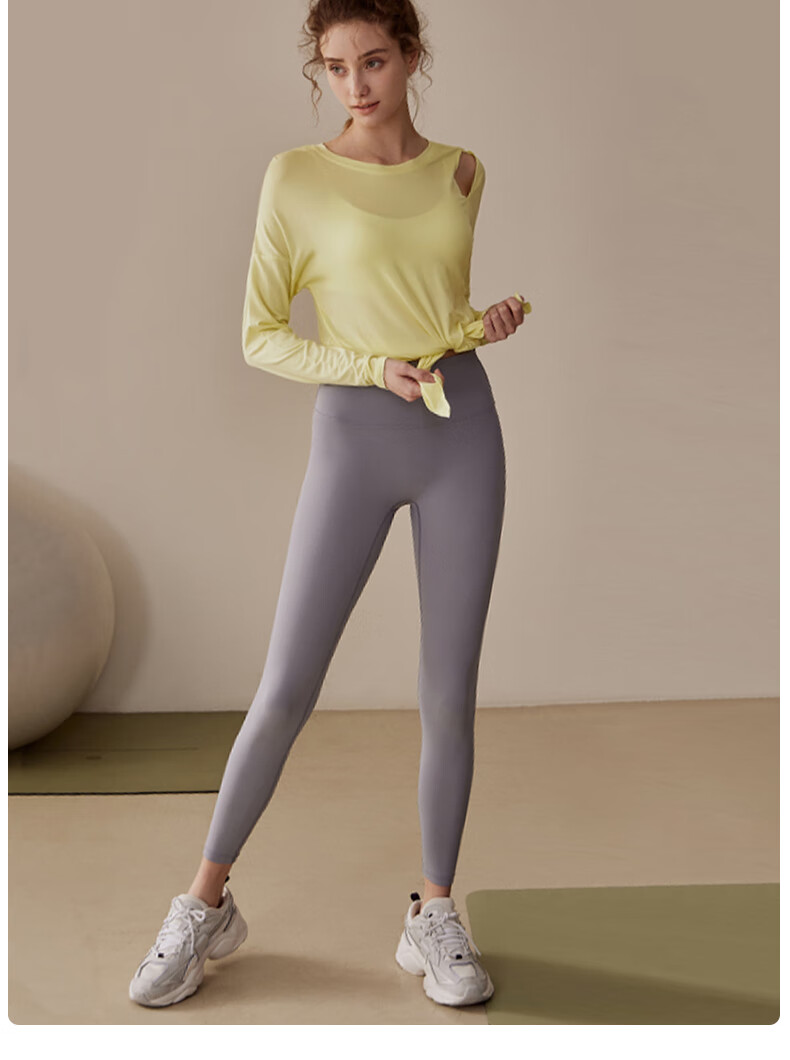 XUEXIMAN Yoga Long-Sleeve Top for Women, Elegant And Slimming Athletic Wear for Running, Fitness, Summer Pilates 9