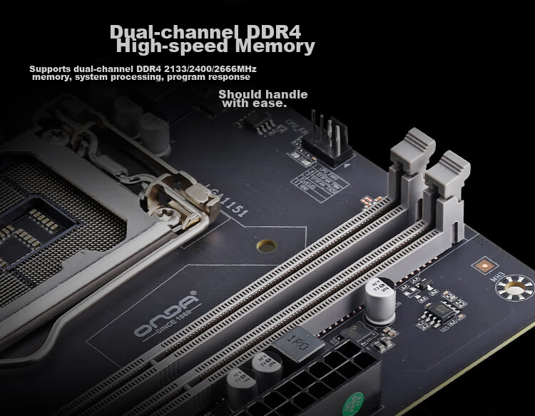 ONDAL 9D4-VH (Intel LGA 1151) Motherboard, Compatible with Intel 6789 Gen Processors 5