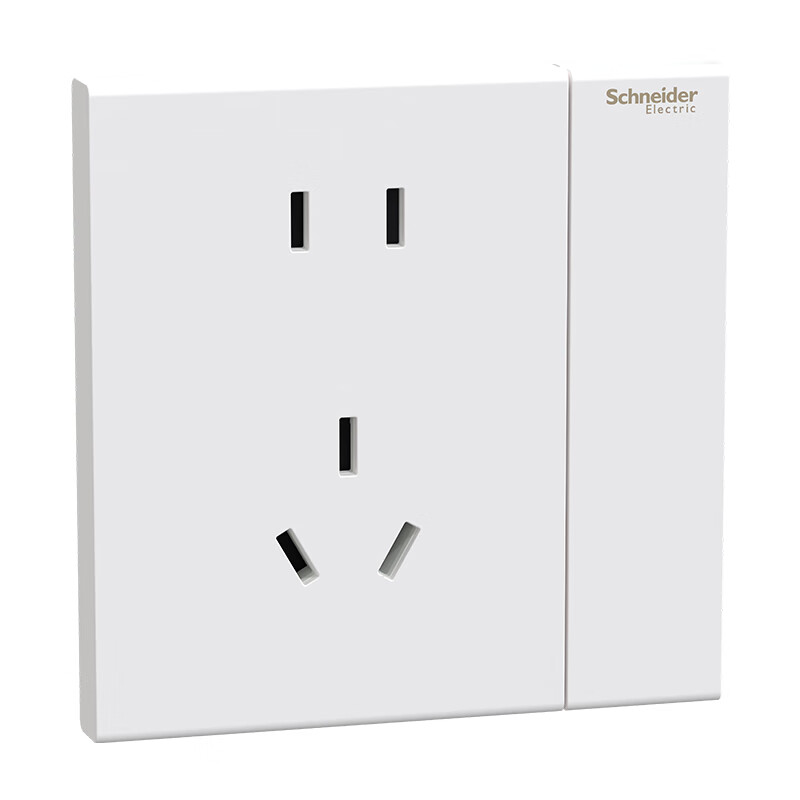 Schneider Electric розетка с двойным управлением, 86-типа, встроенный монтаж, 5 гнезд, белая