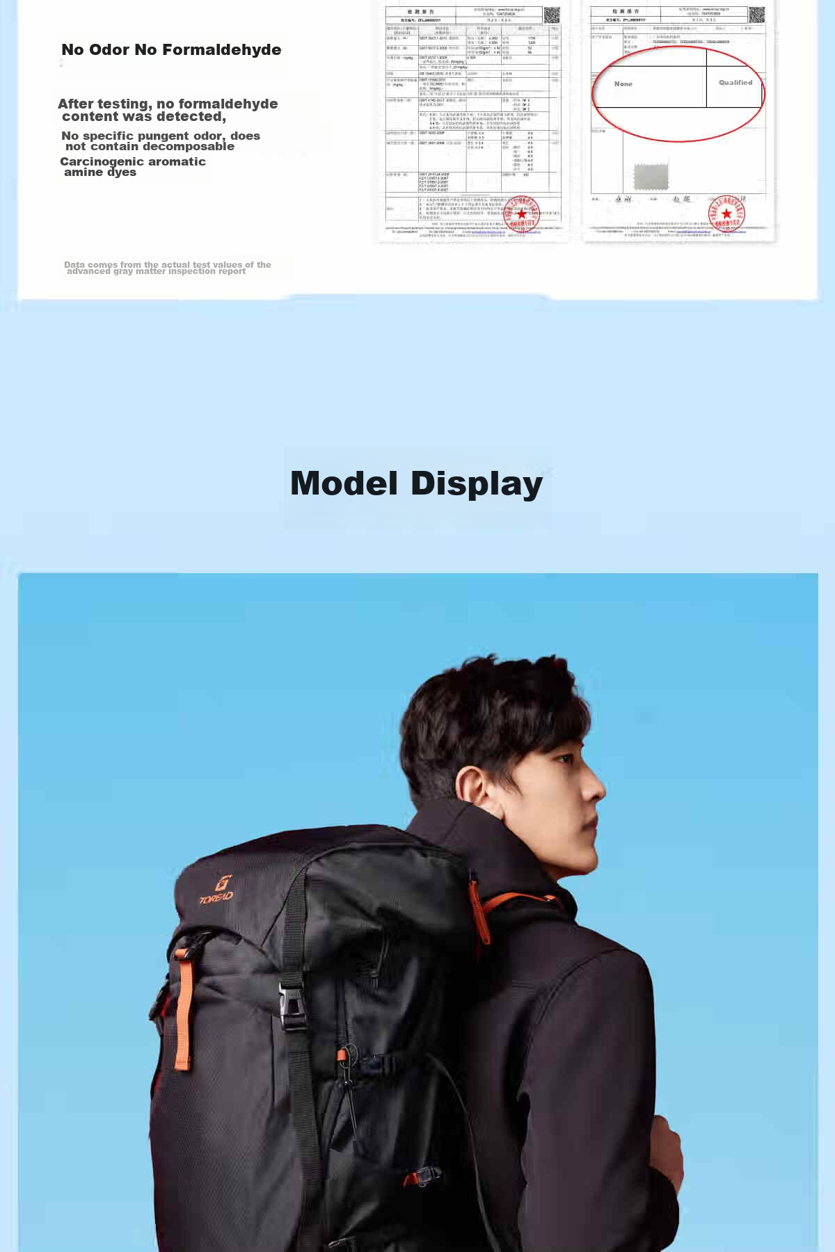 TOREAD Hiking Backpack, Outdoor Trekking Professional Rucksack, 50L Large Capacity, Waterproof Breathable Long-Distance Travel Bag, Black 14