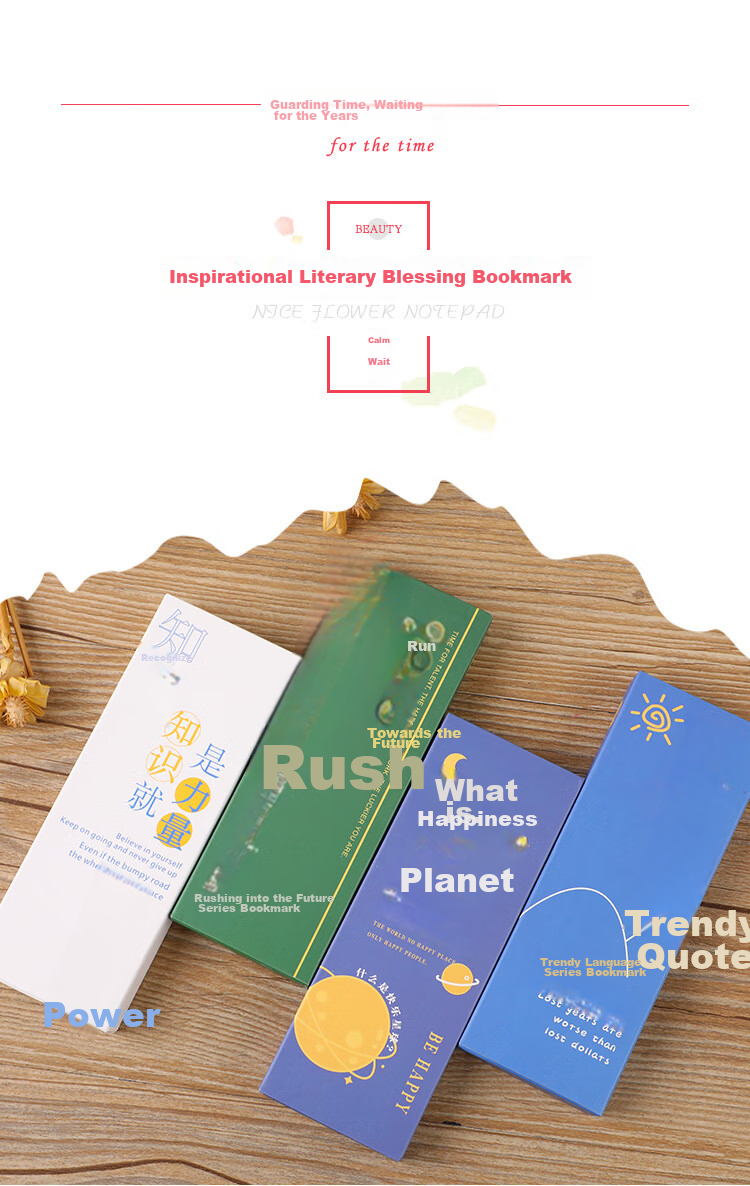 Touch Fish Paper Bookmarks, Inspirational Cards with Instagram Style, Creative Blessing Gifts for Teachers, Students And Classmates, Exam Preparation, Graduation Gifts, Commemorative Souvenirs, Knowledge Is Power, 30 Pieces 1