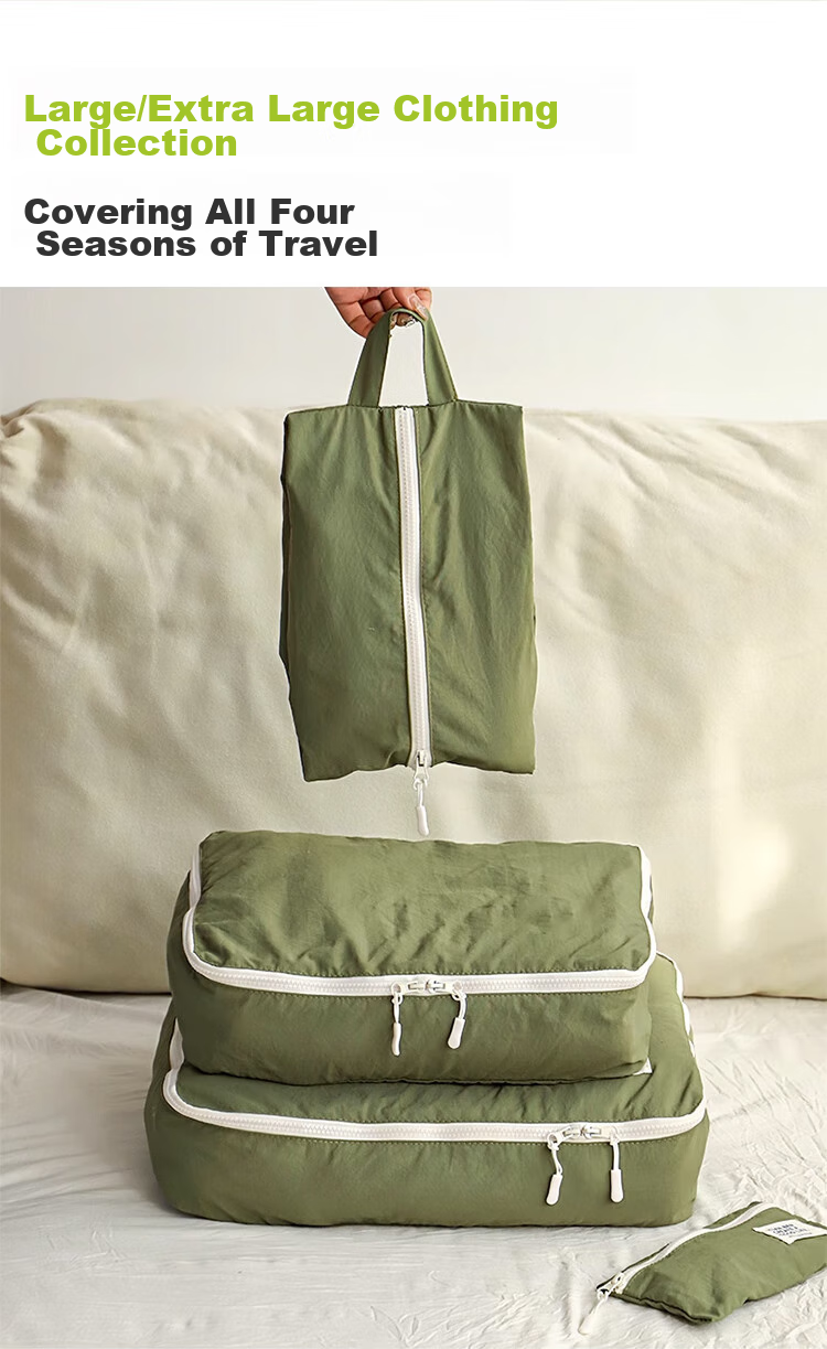 Banzheni Travel Toiletry Storage Bag, Portable Large Capacity Handheld Underwear Organizer Bag for Business Trips And Travel, Packing Set 12