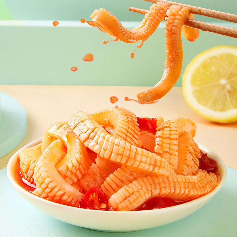 百草味魔芋素毛肚香辣味180g/袋 辣条零食素食蔬菜干 