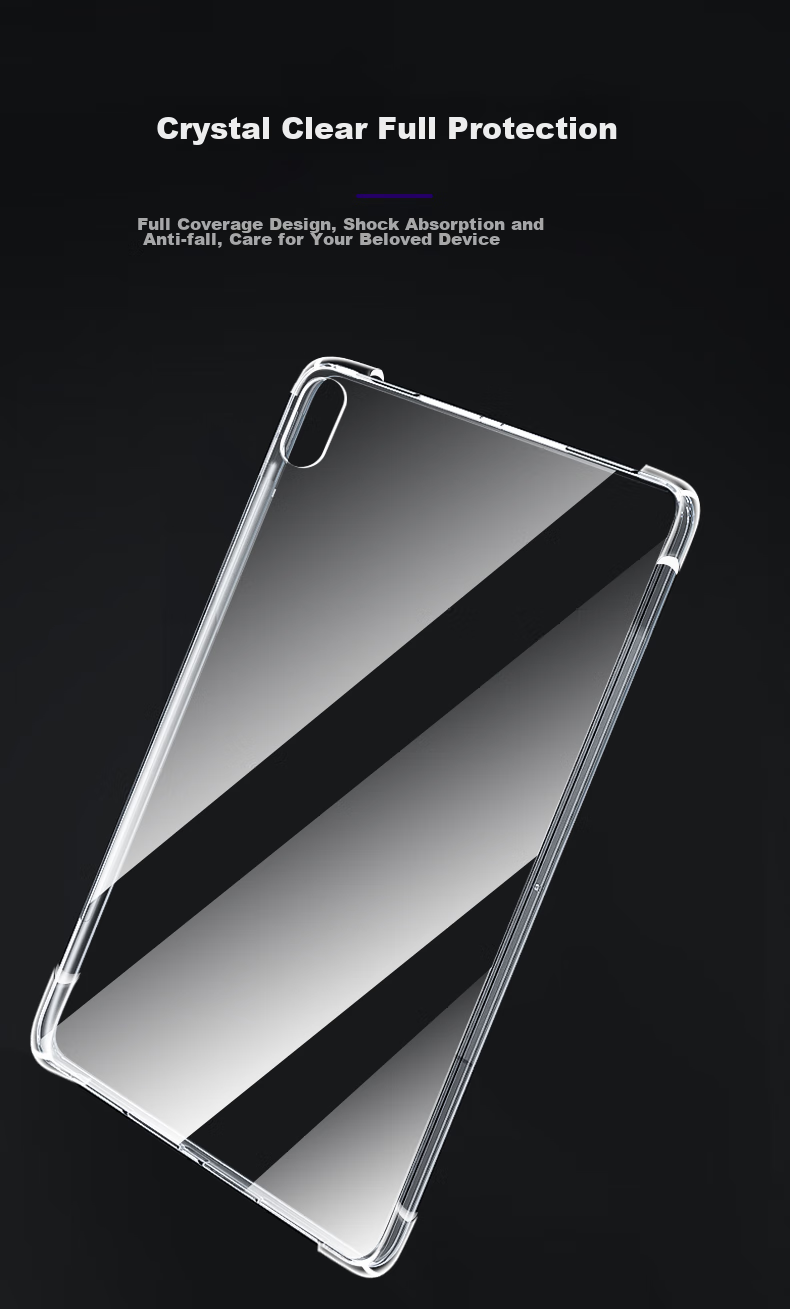 Freeson Protective Case for Huawei MatePad SE Tablet 2024 Model 11-Inch, Slim Full Coverage with Four Corner Airbags, Shockproof Transparent TPU Soft Shell, Clear 6