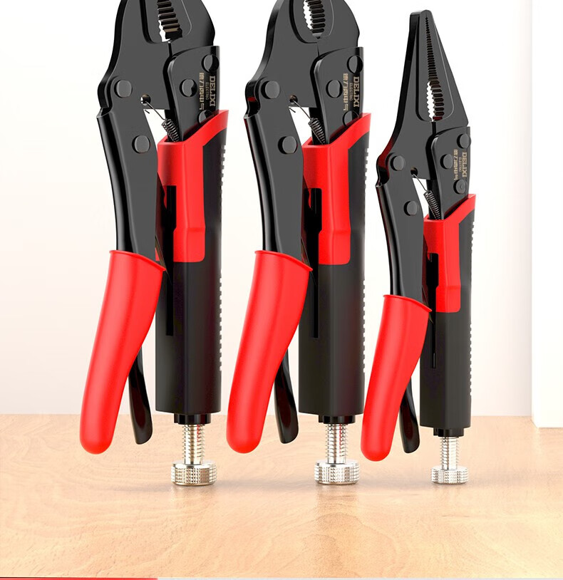 DELIXI ELECTRIC Heavy-Duty Pliers, Multi-Functional Gripping Pliers, Industrial-Grade Fixed Pliers [Industrial-Grade Upgraded Version], 10-Inch Straight-Jaw Heavy-Duty Pliers 3