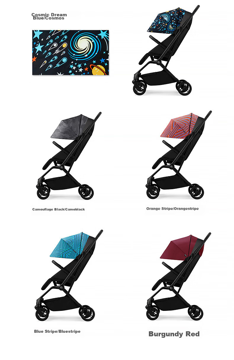 HBR Stroller, Lightweight High-View Children's Carriage, Can Sit And Lie Down, Mpro Automatic Folding, Dark Gree 20