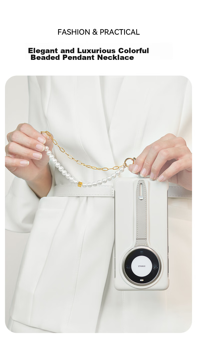 DEFENSE Udemos Phone Lanyard Colorful Bracelet Short Anti-Loss Design Fashionable Portable Phone Strap Bracelet Pearl Bracelet Right Shadow Flowing Gold 1