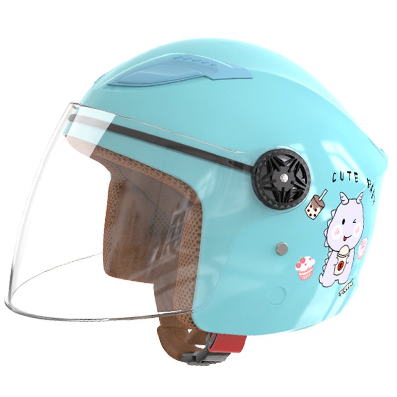 Chexiaocheng Children's Full-Face Helmet, Winter Warmth And Anti-Freeze, 3C Certified Electric Vehicle Helmet, Safety Half-Helmet for Students Aged 3-6