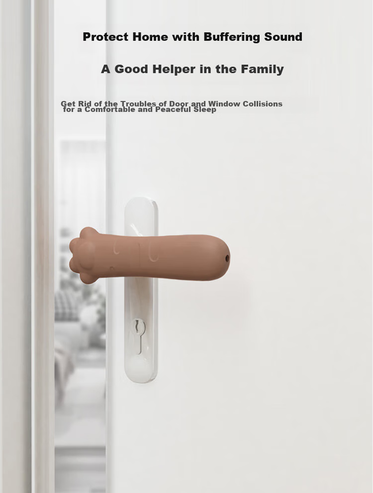 9I9 Children's Door Handle Protector, Baby Room Door Pull Handle Anti-Collision Protection Silicone Cover 21A458 5