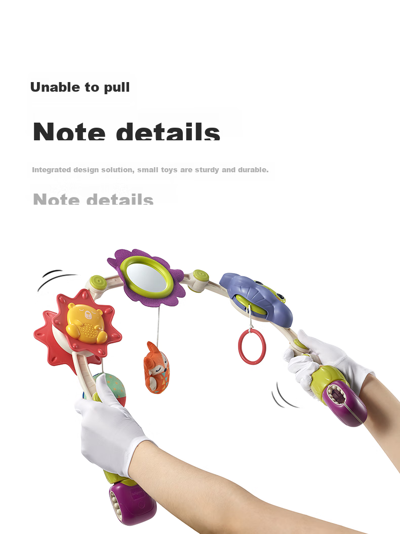 Babycare Hanging Baby Toy Rattle, Newborn Wind Chime, Stroller Cradle Rail Pendant, Dual-Use Car Bed Rattle 7