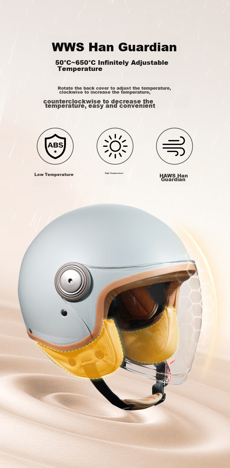 JD Original TK06 Motorcycle Helmet, 3C Certified New National Standard, Autumn And Winter Anti-Freeze Warm Ear Protection Skin-Friendly Inner Lining, Electric Scooter Helmet, Khaki Gray Color, Size L 5
