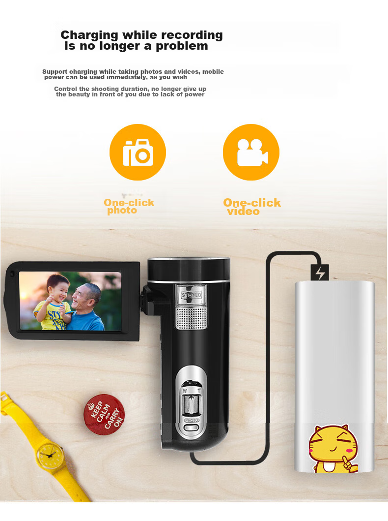 ORDRO [2026 Major Upgrade] Z20 4K HD Digital Camera Handheld DV Recorder Portable Professional All-In Camera for Home, Travel, Meetings, TikTok Short Videos 30