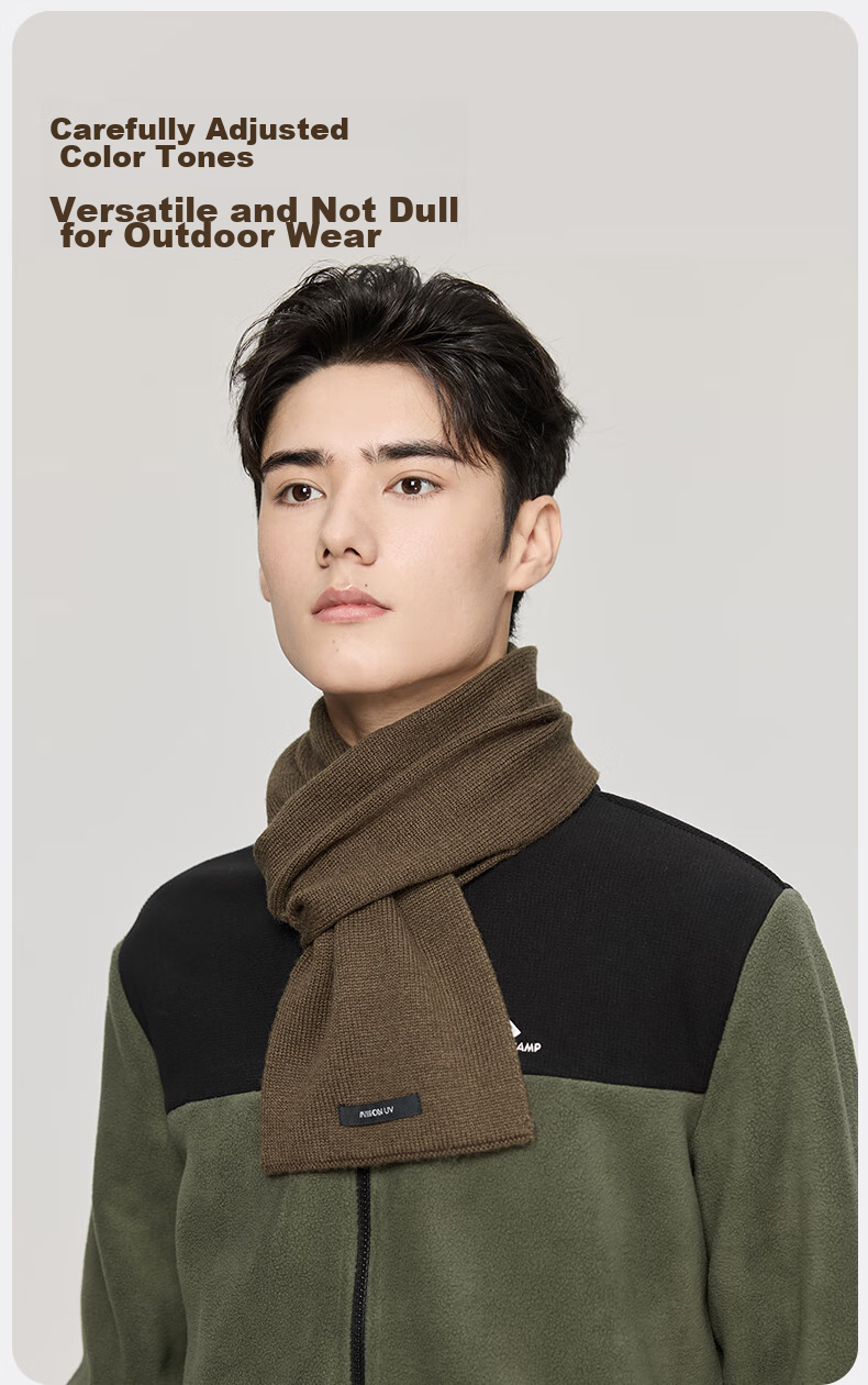 MISSION UV Sheep Wool Scarf for Men, Autumn And Winter Warm Neck Gaiter, Lightweight Outdoor Neck Warmer, Wearable Scarf 6