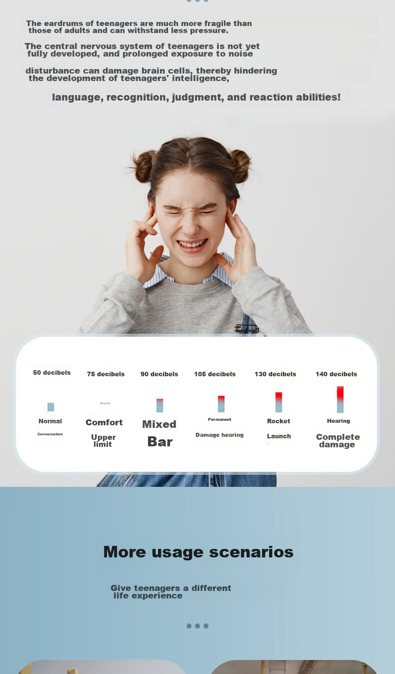 VIAN Noise-Cancelling Earplugs, Sleep-Specific Headphones, Super Soundproof Headgear, 985 Earplugs 3