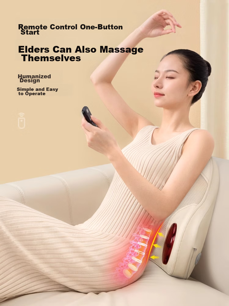 Panapopo Cervical Massager, Shoulder And Neck Kneading Device, Full-Body Massage Pillow with Heat Therapy, Back Support Cushion for Lumbar Muscle Strain, Practical Birthday Gift for Elders And Me 3