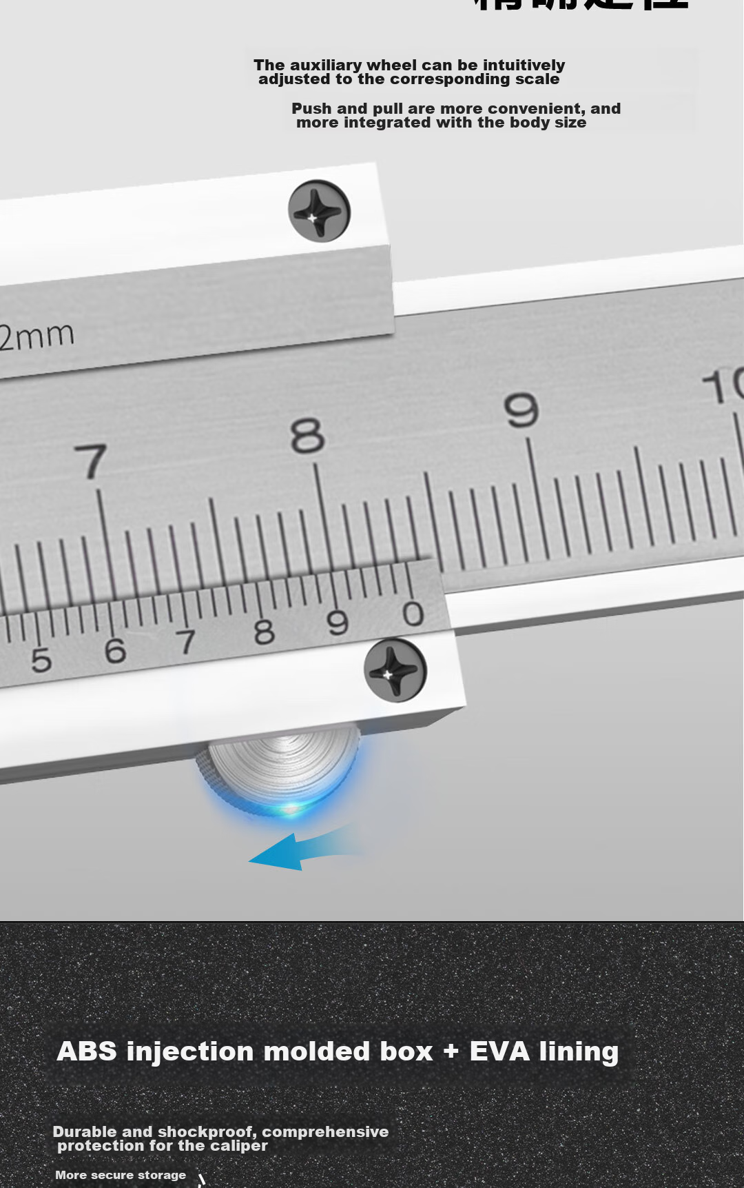 Deli Professional Precision Vernier Caliper High Accuracy Stainless Steel Mechanical Caliper 0-200mm Compliant with National Standards 9