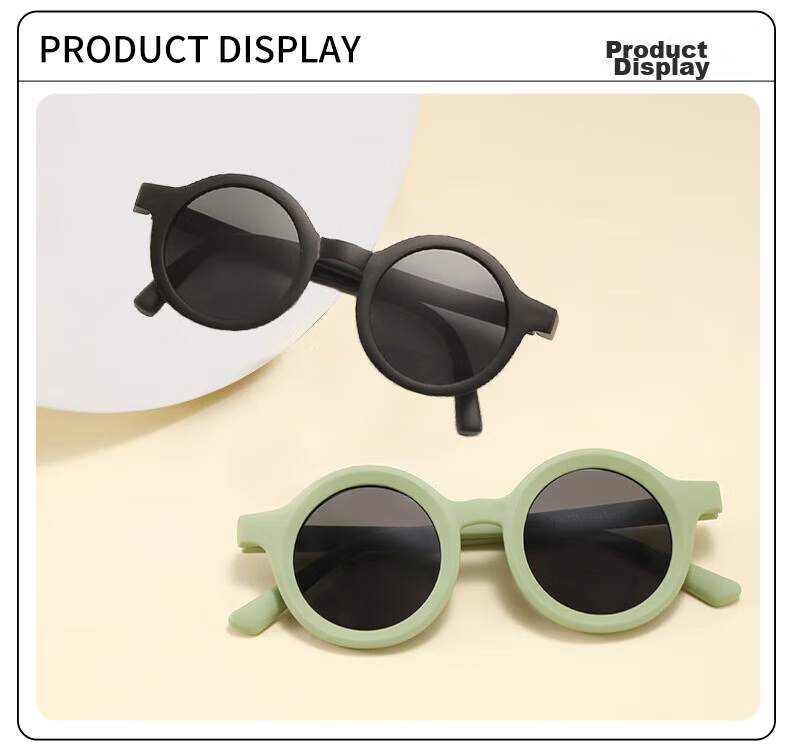 Baixiaoshe Folding Sunglasses for Children [Mifang Tea Color], 3006 Boys And Girls Baby UV Protection Sunglasses Glasses 6