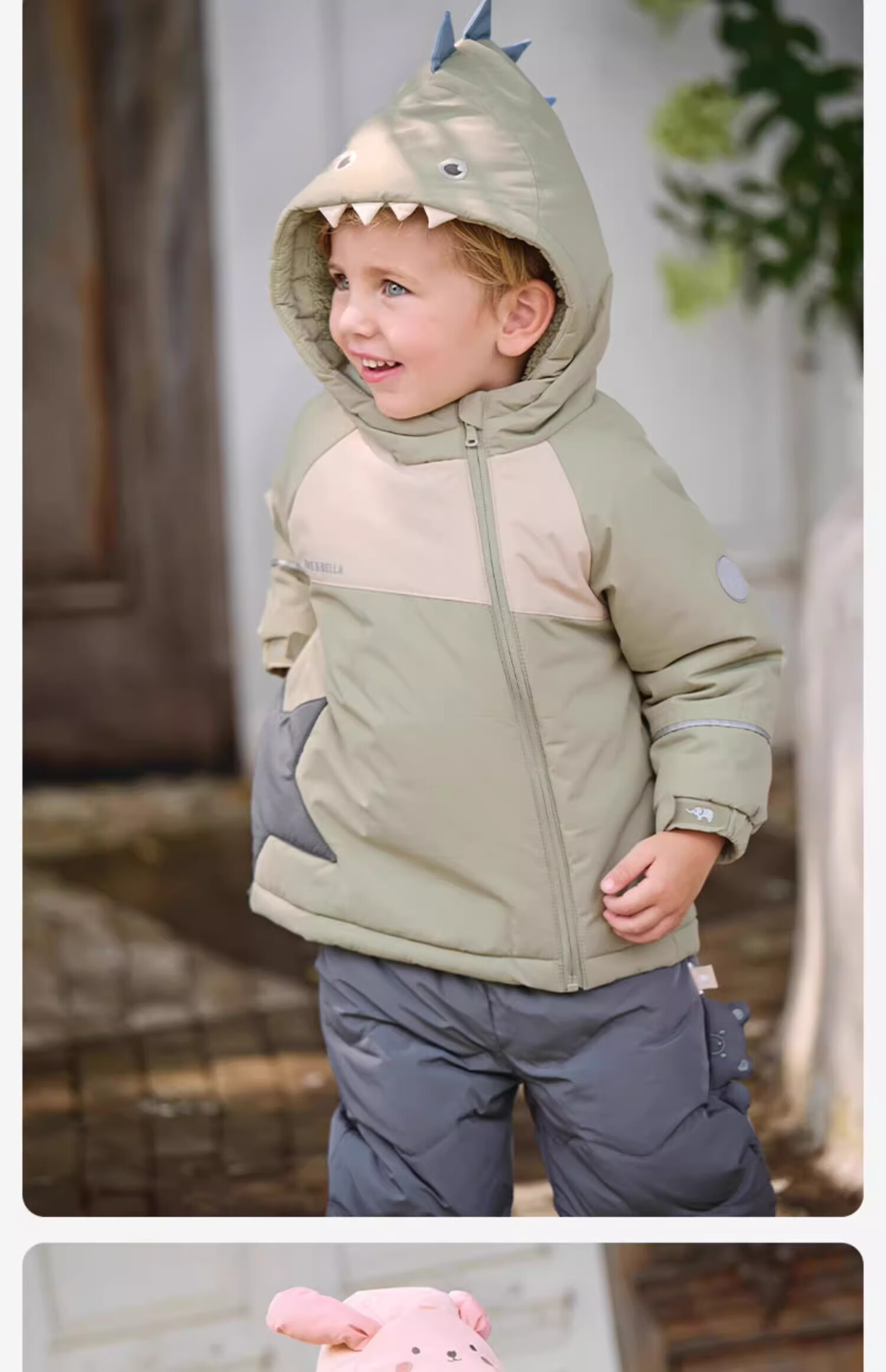 DAVE & BELLA Kids Winter Cotton Padded Jacket Boys Girls Warm Animal Design Coat 10