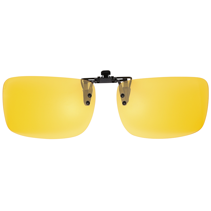 PARIM Myopia Night Vision Sunglasses Clip-On Square Glasses for Men And Women, Nearsighted Frame for Night Driving, Specialized Driving Glasses Clip-O