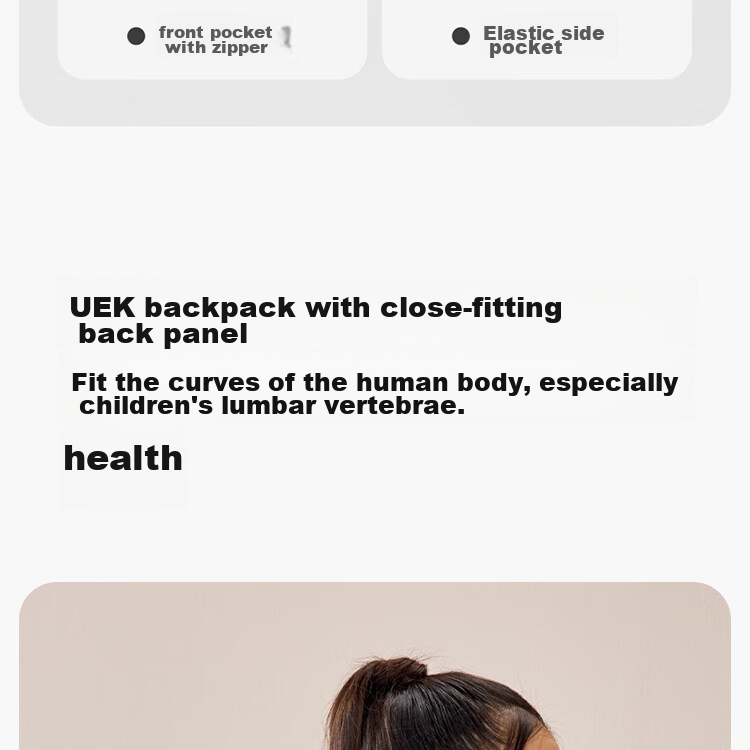 UEK Elementary School Backpack for Boys And Girls, Lightweight Spine-Protecting And Load-Reducing Children's Backpack with Large Capacity, Small Dinosaur Desig 15