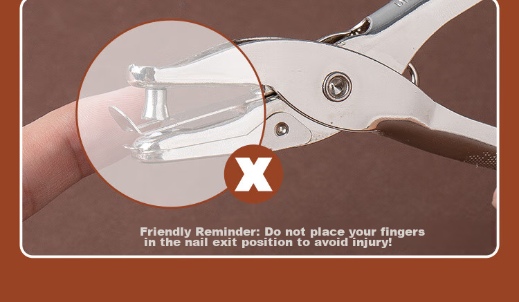 GuangBo Handheld All-Metal Single-Hole Punch, Office Stationery, DKJ7704 7