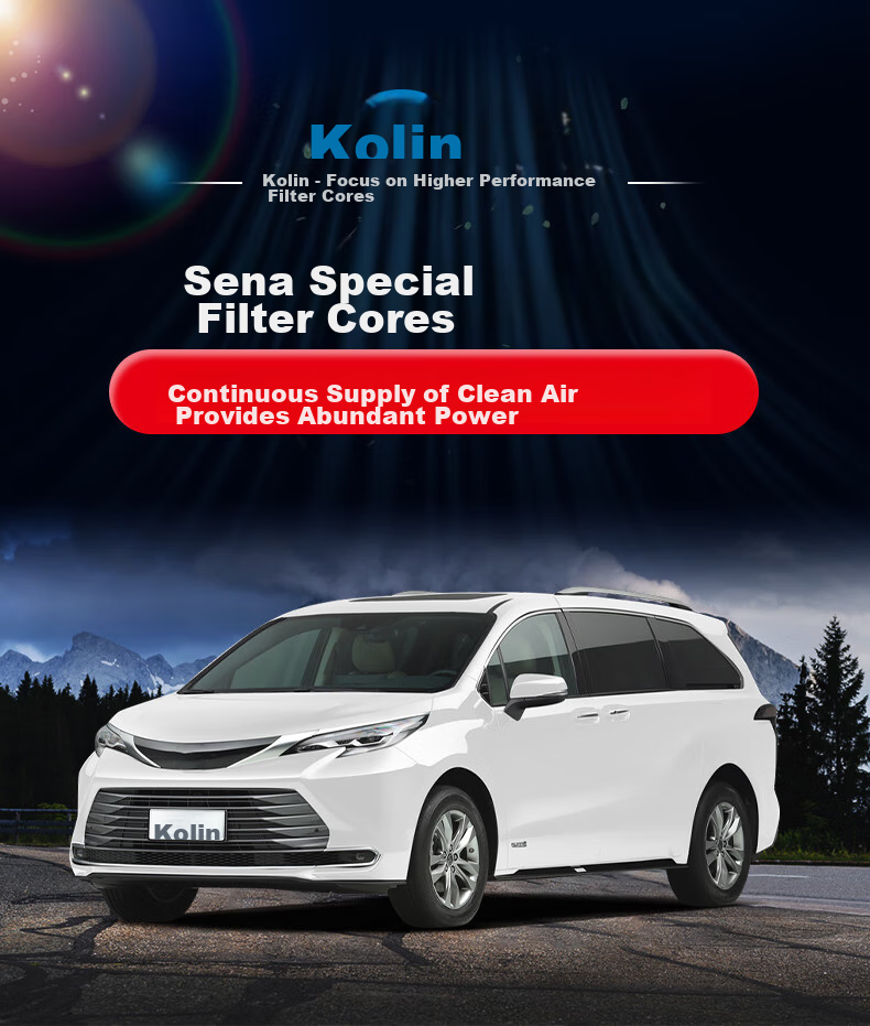 Aolin Activated Carbon Car Air Conditioning Filter + Air Filter Cleaner / for 2021-2026 Toyota Sienna (2.5L) 3