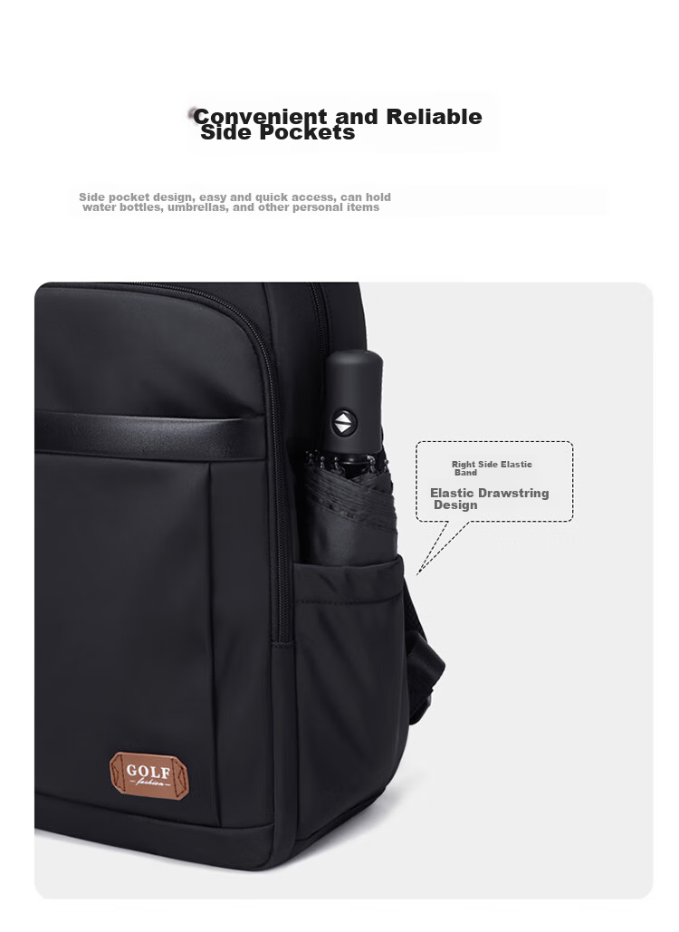 GOLF Backpack for Men, Large Capacity, 15.6-Inch Laptop Bag, Lightweight Water-Resistant Travel Backpack for Students And Business 14