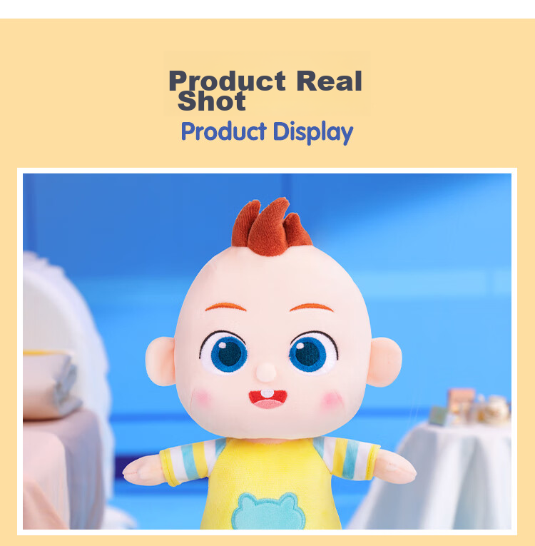 BabyBus, Zhuazhu Zhuwai Toys, Baby Zhuazhu JoJo Plush Doll, Soothing Toy for Sleep, Gift for 0-3 Years Old And First Birthday 9