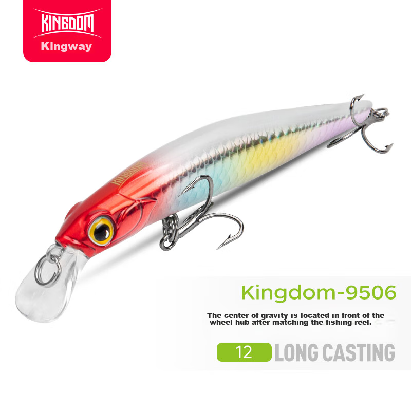 Приманка для рыбалки Guowangliya Lure Sinking Minnow, тонущая, для пресноводного окуня, искусственная приманка, имитирующая бионическую приманку, 14г/12